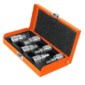 Juego 6 Dados Punta Hex. Milimétrica 1/2" Truper 13926