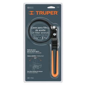 Llave Para Filtro Banda Metálica 3.3/4" Truper 14518