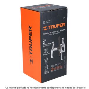 Extractor De Poleas 3 Brazos 4" Truper 14503