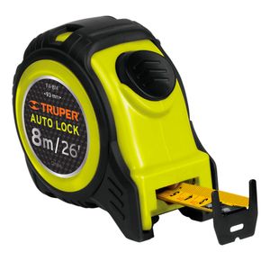 Cinta Metrica 8M Auto-Lock Contra Impacto Truper 10749