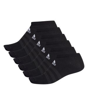 Pack por 6 Medias adidas Deportivas Taloneras Essentials Talla S Negro