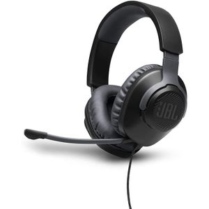 Auriculares JBL Quantum 100 Wired Over-Ear Headset Gamer Micro 3.5mm - JBLQUANTUM100BLKAM