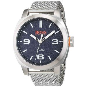 Reloj Hugo Boss Cape Town 1550014 Para Hombre Acero Inoxidable Plateado Azul