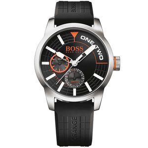 Reloj Hugo Boss Tokio 1513305 Para Hombre Acero Inoxidable Correa de Silicona Negro