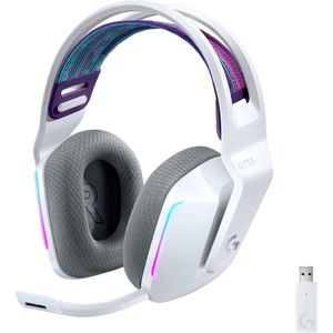 Auriculares Logitech G733 Lightspeed Gamer inalámbricos Lightsync RGB Micro Blue VOCE - 981-000882