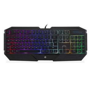 Teclado Gaming HP K110 Led Rainbow USB - 7JH31AA