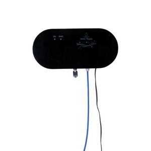 Sistema de Purificación de Agua con Ozono de Vidrio Negro Elegante