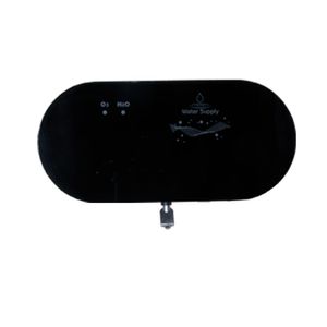 Sistema de Purificación de Agua con Ozono de Vidrio Negro Elegante
