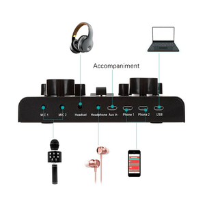 Kit Micrófono BM 800 profesional y Tarjeta de sonido V8 Plus de estudio - ROSA