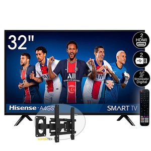 Televisor LED HD 32 Smart TV Hisense 32A4GSV + Rack