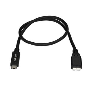 Cable Startech Adaptador USB-C a Micro USB-B 50cm Disco Externo - USB31CUB50CM