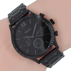 Reloj Fossil Fenmore BQ2365 Multifuncional Para Hombre Acero Inoxidable Negro