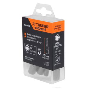 Set Dado Magnetico Hexagonal 1/4" X 5 Pzas Truper 12939