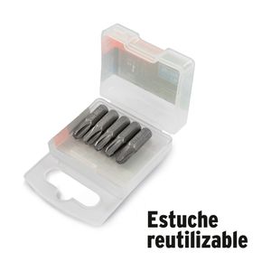 Set Punta Para Desarmador 5Pz PH1 Largo 1" Truper 12140
