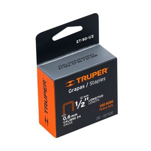 Grapa Para Engrapadora 1/2" X 1000 Unid Truper 17968