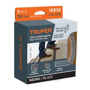 Cinta Antiderente Negra 50mm X 5M Truper 12532