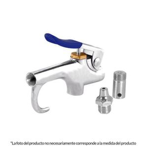Pistola Metálica Sopleteadora con 2 Accesorios Toolcraft TC2014
