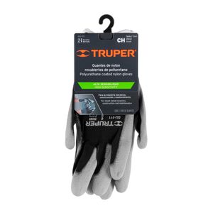 Guante Nylon Poliuretano Liso Talla S Truper 13290