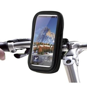 Soporte de celular Coolbox JHD-05HD21 para bicicleta y motocicleta, 6.5", giratorio 360°, impermeable, negro