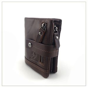 Billetera de cuero genuino Humerpaul Hombres