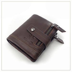 Billetera de cuero genuino Humerpaul Hombres