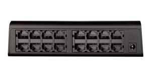 Switch D-Link 16 RJ-45 10/100 Mbps Auto MDI/MDI-X Adaptador de voltaje. - DES-1016A