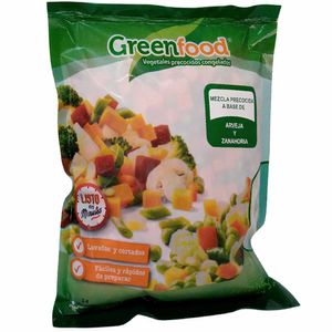 Mix de Arveja y Zanahoria Precocida Congelada GREEN FOOD Bolsa 400g