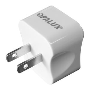 Adaptador de corriente Opalux 1 toma multiple, 2 universal enchufe plano 1A, 25V AC
