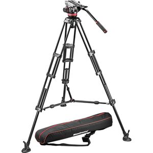 Manfrotto Mvh502A Fluid Head And 546B Tripod System With Carrying Bag