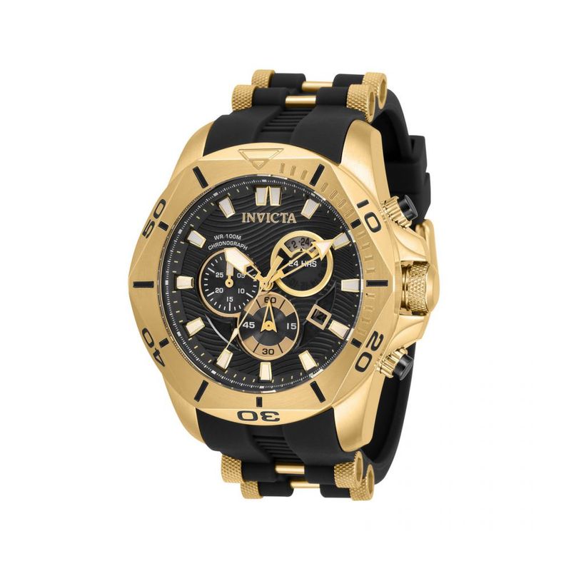Reloj Radiant hombre RA563202 Leader Black acero inoxidable dorado