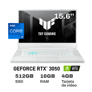 Laptop Gamer ASUS TUF 15.6" FX516PC Ci7-11370H 16G RAM 512GB SSD 4GB RTX3050 Video