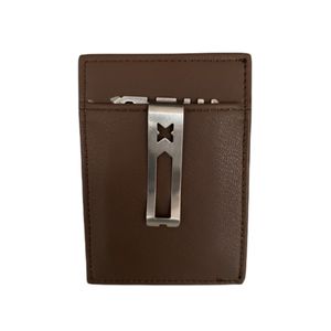 Billetera Kioxx Biocuero Súper Slim con Clip  Marrón