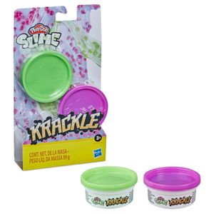 Slime Playdoh Krackle Lata Verde Y Morado E8788