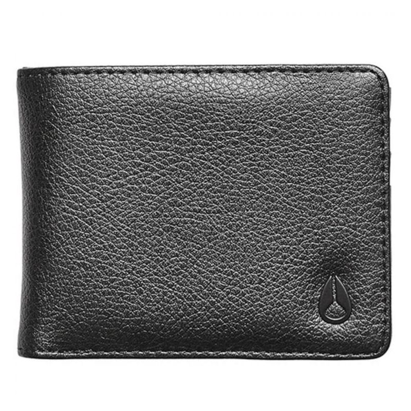 Billetera Hombres Nixon Cape Vegan Leather Wallet Poliuretano Negro Real Plaza