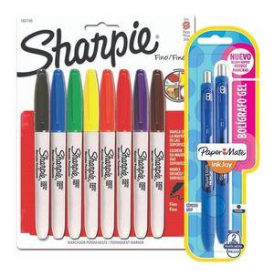 Pack Marcador Sharpie X8 Básico + 2 Inkjoy Gel