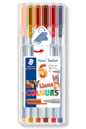 Fineliner x 6 Llama Staedtler Design Journey