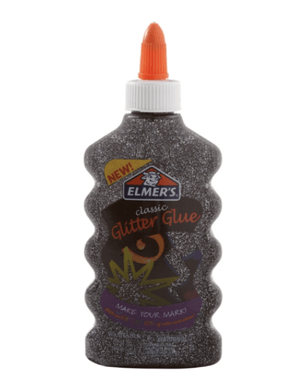 Pegamento Glitter Negro 177ml Elmer's Para Manualidades