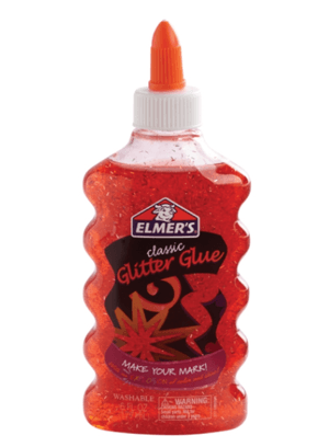 Pegamento Glitter Rojo 177ml Elmer's Para Manualidades