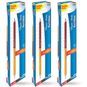 Pack 3x2 Lápiz Duo Grafito-chequeo Paper Mate Verithin X12