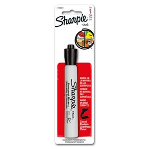 Marcador Permanente Sharpie Tank Pta Chisel Negro Blister X1