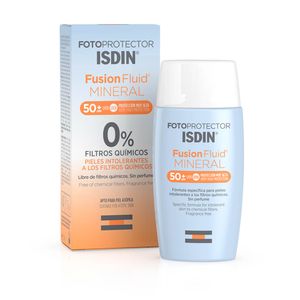 Fotoprotector Fusión Fluid Mineral SPF 50+ Isdin - Frasco 50 ML