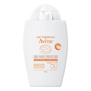 Fotoprotector Avène Fluido Mineral para Piel Sensible SPF 50 - 40 ML