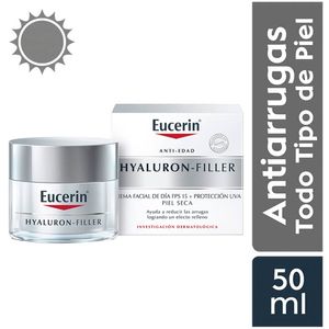 Crema Facial de Día Antiarrugas Eucerin Hyaluron-Filler - Pote 50 ML