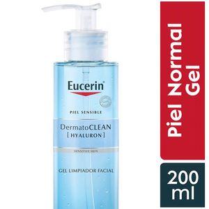 Gel Limpiador Facial Eucerin DermatoClean Hyaluron - Frasco 200 ML
