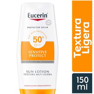 Protector Solar Corporal Eucerin Loción Extra Ligera FPS 50 - Frasco 150 ML
