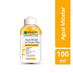 Agua Micelar con Aceite-Óleo Garnier Skin Active - Frasco 100 ML