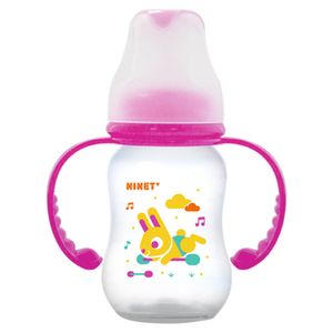 Biberón Acinturado Con Agarradera Rosa 5 Onzas - Frasco 5 OZ