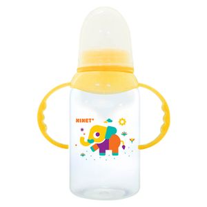 Biberón Cilíndrico Con Agarradera Amarillo 5 Onzas - Frasco 5 OZ