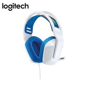 Audífonos con micrófono y cable Logitech G335 White