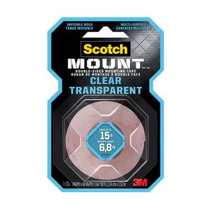 Cinta de montaje transparente 1" x 1.51m